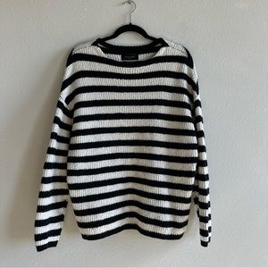 AllSaints Striped Crew Sweater